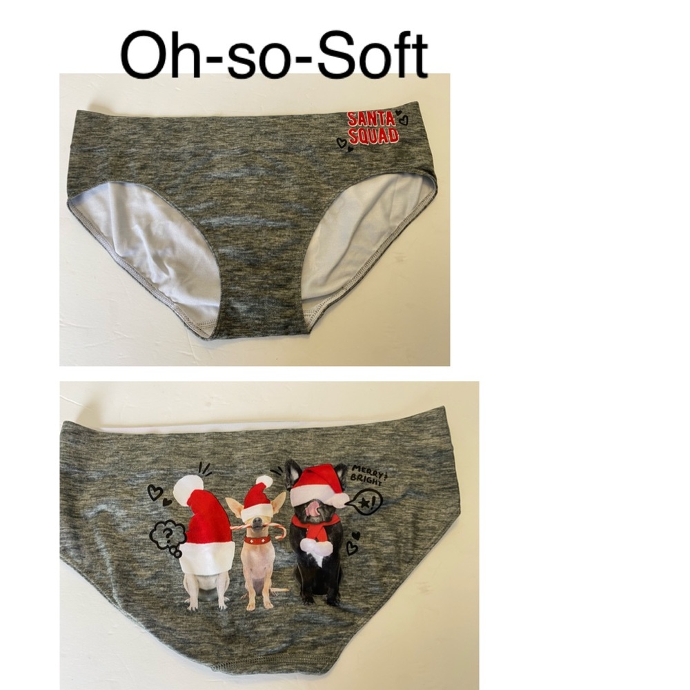 Brand new Oh-so-soft Graphic 
Sizes: 16/18 plus or 20/22 plus
Santa Squad